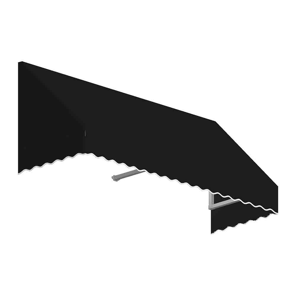 3.38 ft. San Francisco Window & Entry Awning, Black - 24 x 36 in.