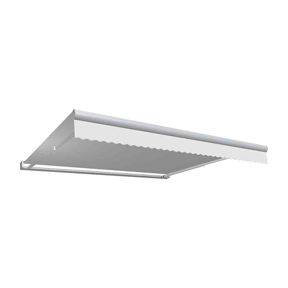 16 ft. Key West Full Cassette Left Motor Retractable Awning, Off White - 120 in.