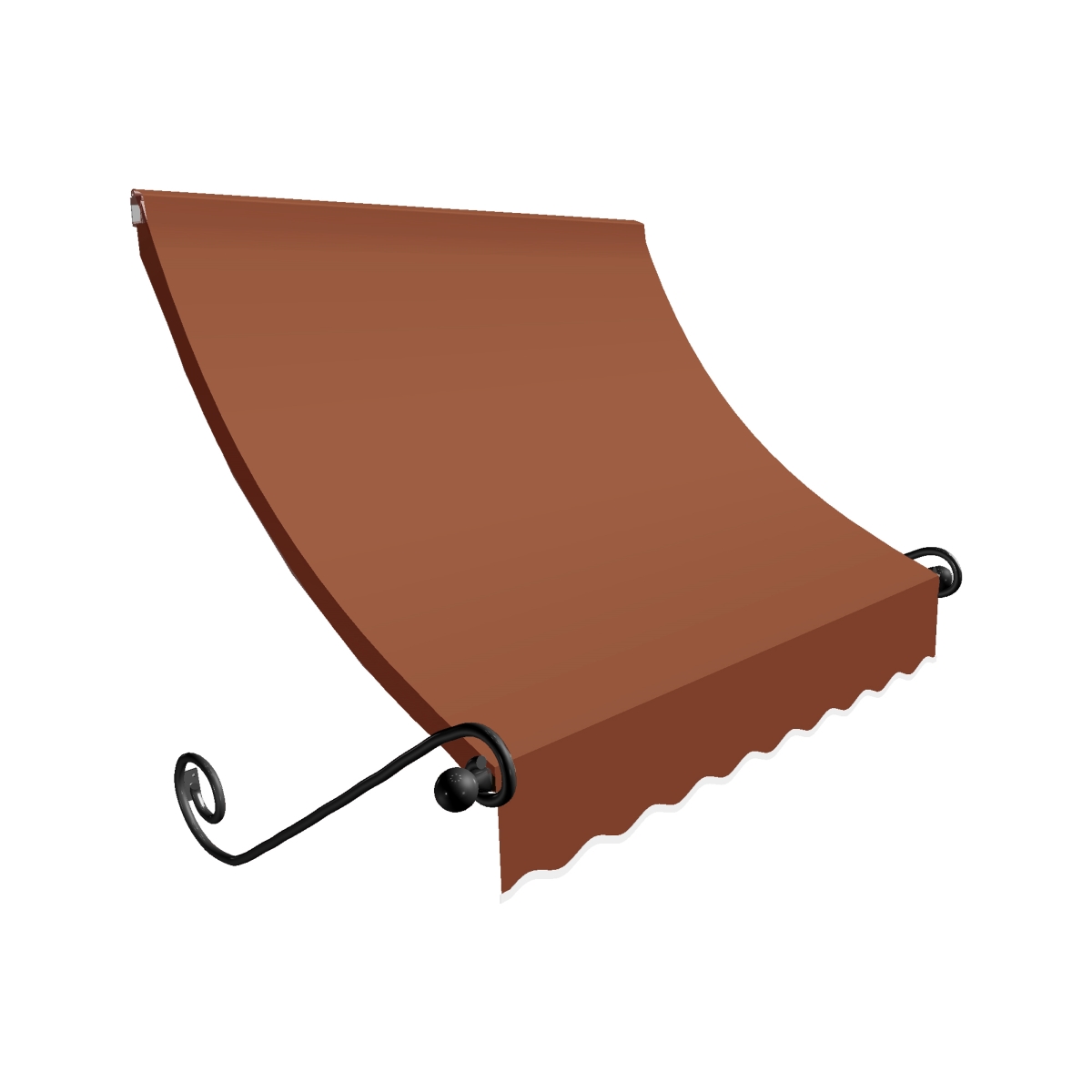 3.38 ft. Charleston Window & Entry Awning, Terra Cotta - 44 x 36 in.