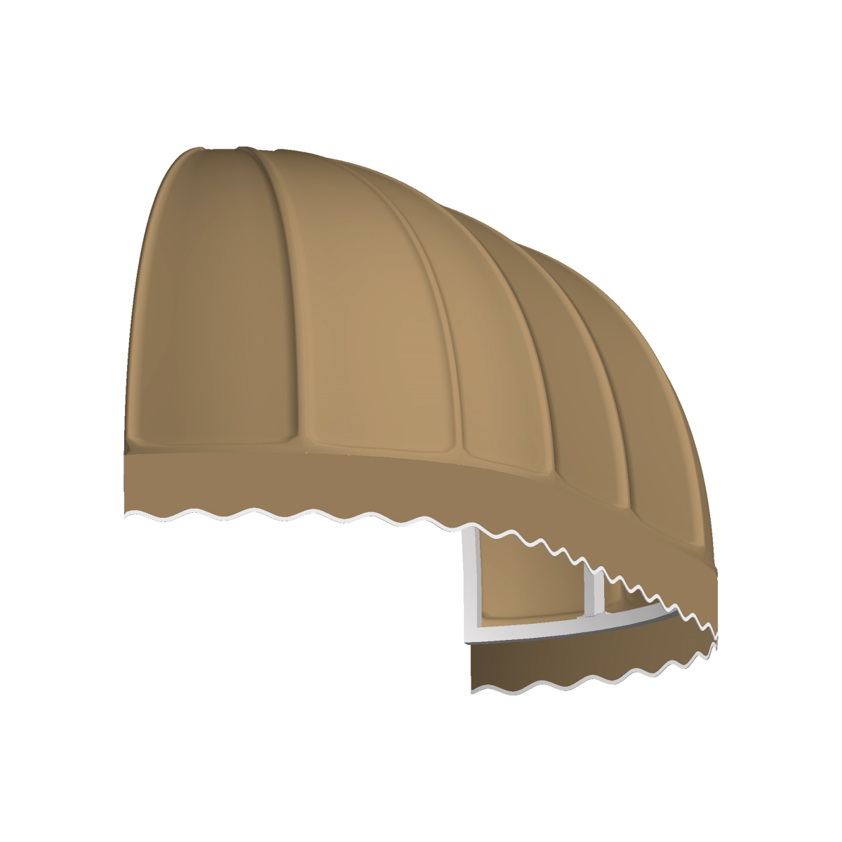 8.38 ft. Chicago Window & Entry Awning, Tan - 31 x 24 in.