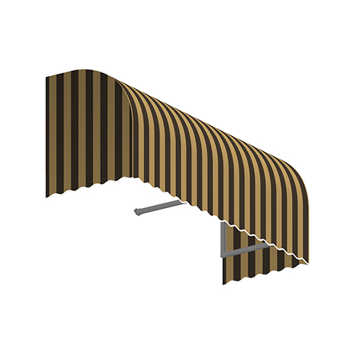 8.38 ft. Savannah Window & Entry Awning, Brown & Tan - 31 x 24 in.