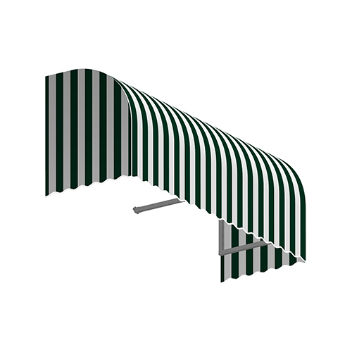 8.38 ft. Savannah Window & Entry Awning, Forest Green & White - 31 x 24 in.