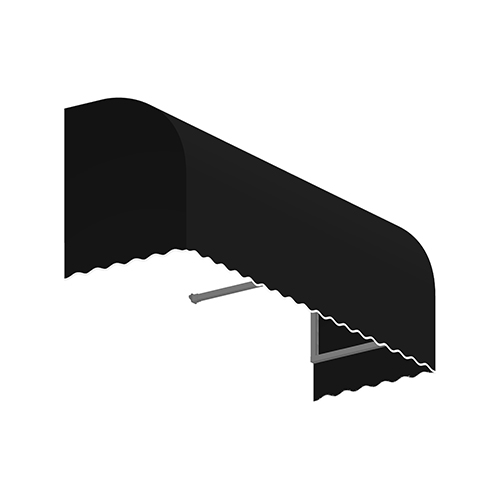 6.38 ft. Savannah Window & Entry Awning, Black - 31 x 24 in.
