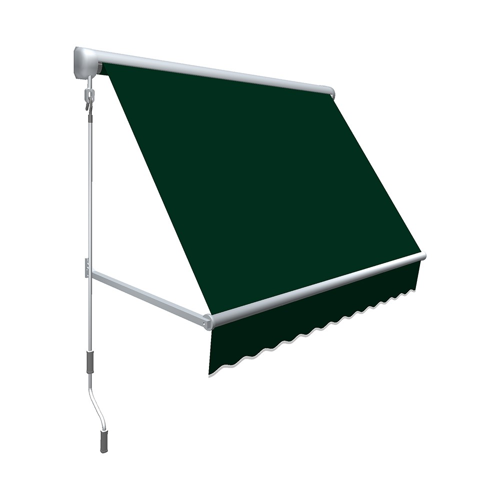 5 ft. Mesa Window Retractable Awning, Forest Green - 24 x 24 in.