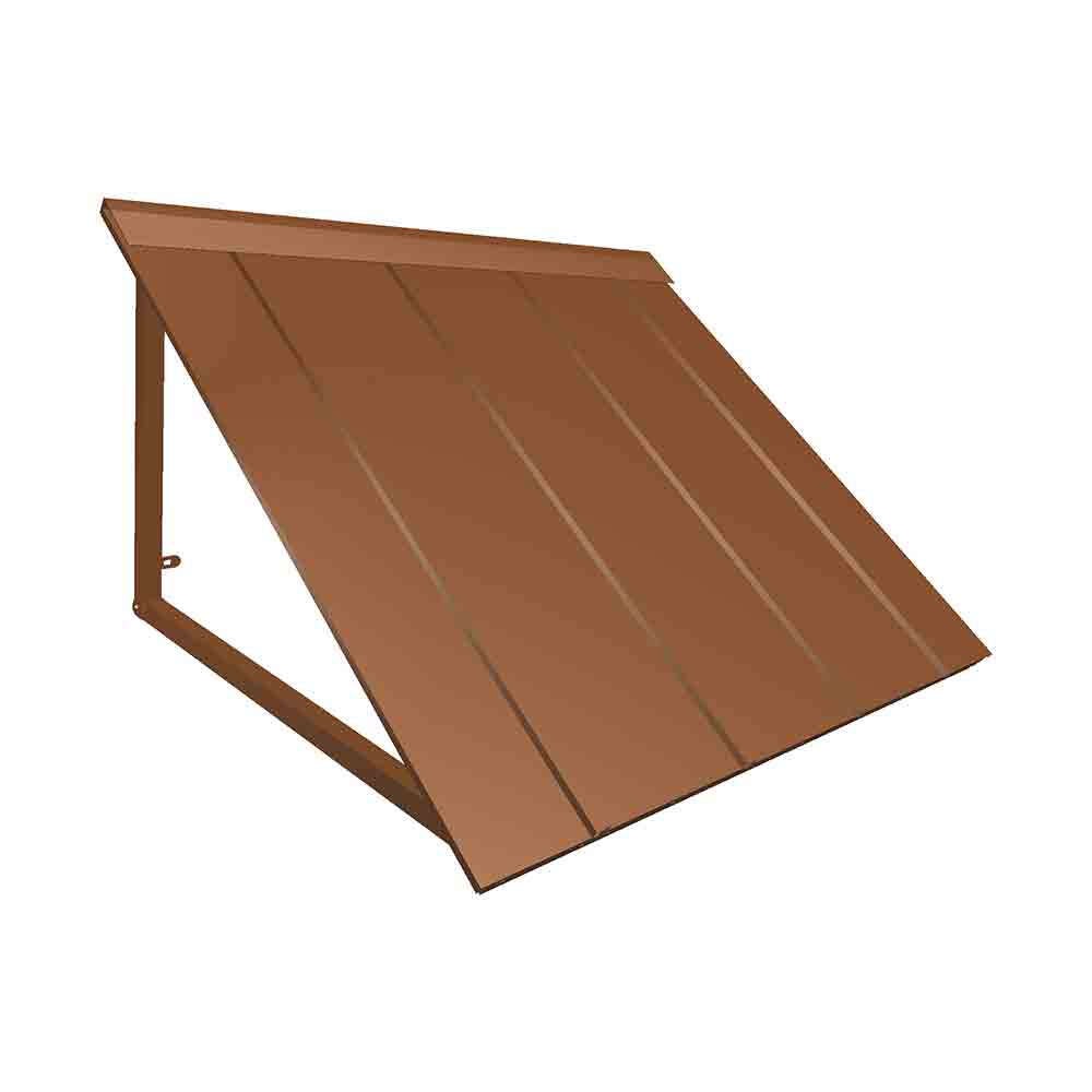 6 ft. Houstonian Metal Standing Seam Awning  Copper - 80 x 24 x 36 in.