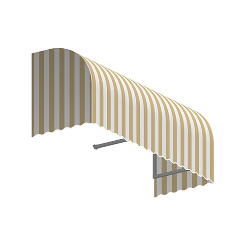 5.38 ft. Savannah Window & Entry Awning, Linen & White - 31 x 24 in.