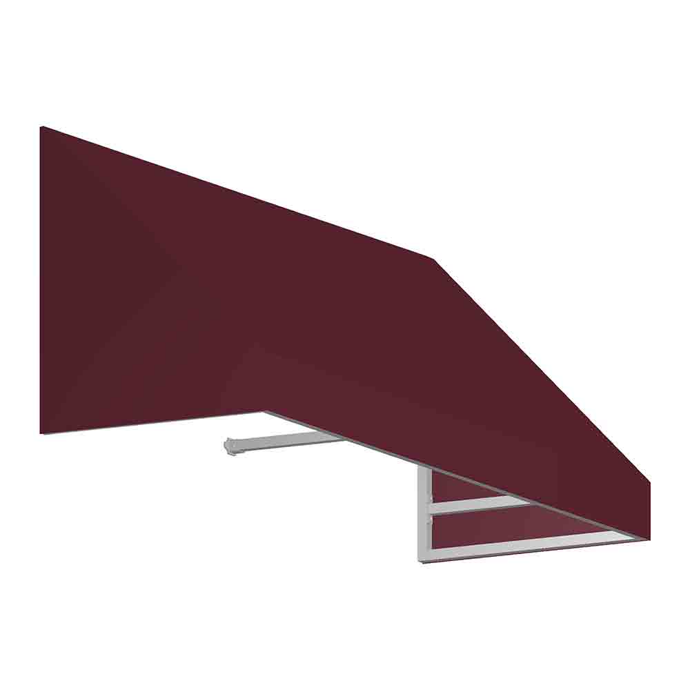 4.38 ft. New Yorker Window & Entry Awning, Burgundy - 16 x 30 in.