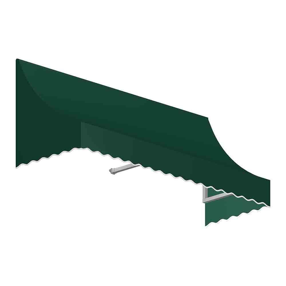 5.38 ft. Nantucket Window & Entry Awning, Forest Green - 44 x 36 in.