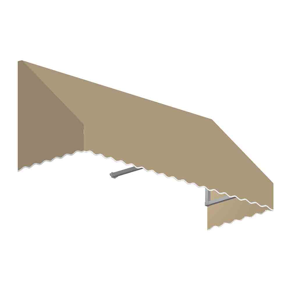 7.38 ft. San Francisco Window & Entry Awning, Tan - 18 x 36 in.