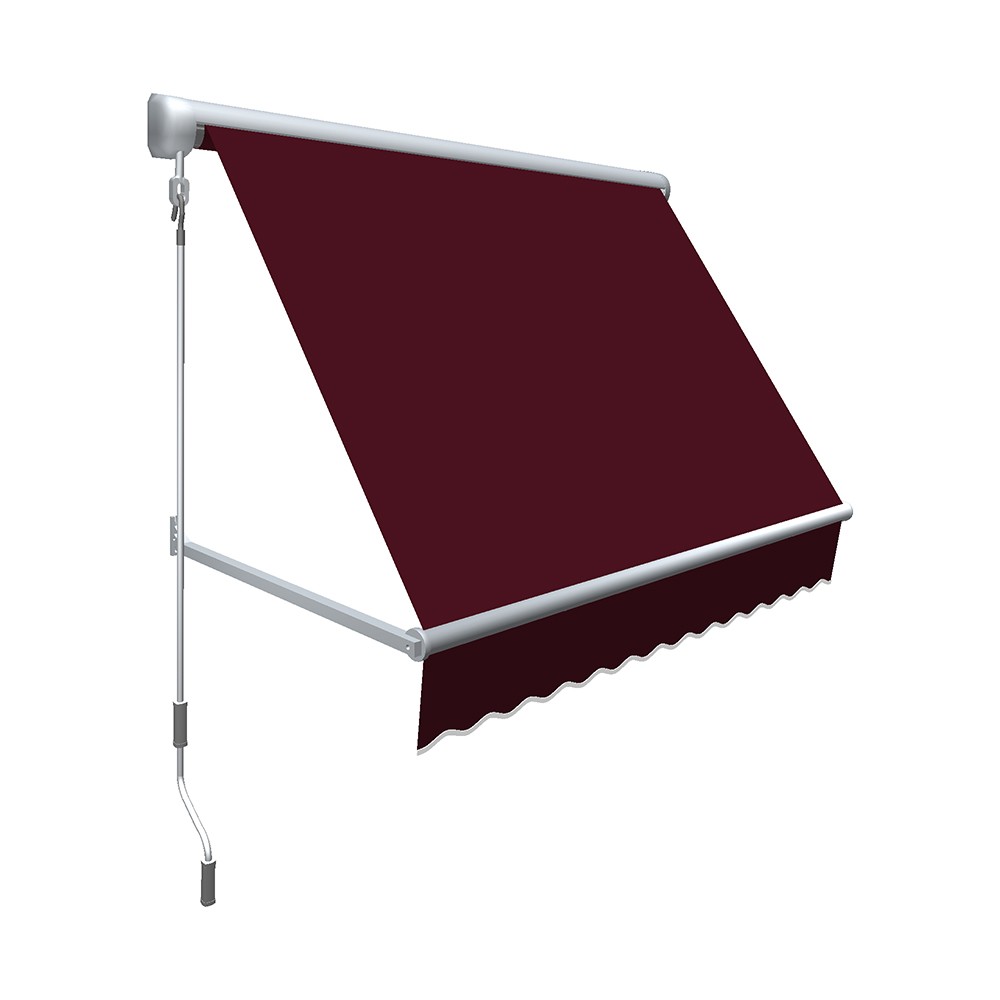 3 ft. Mesa Window Retractable Awning, Burgundy - 24 x 24 in.