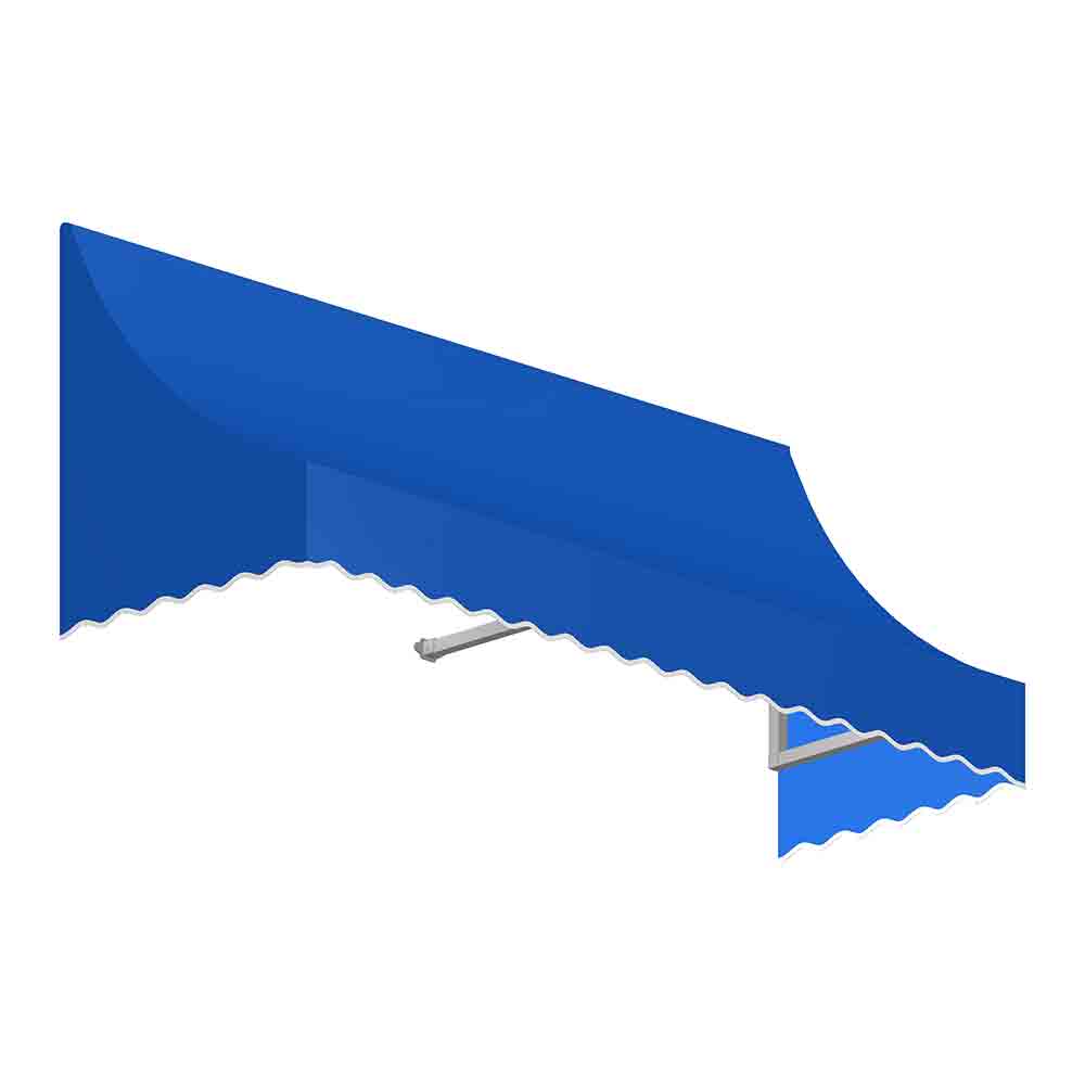 3.38 ft. Nantucket Window & Entry Awning, Bright Blue - 44 x 36 in.