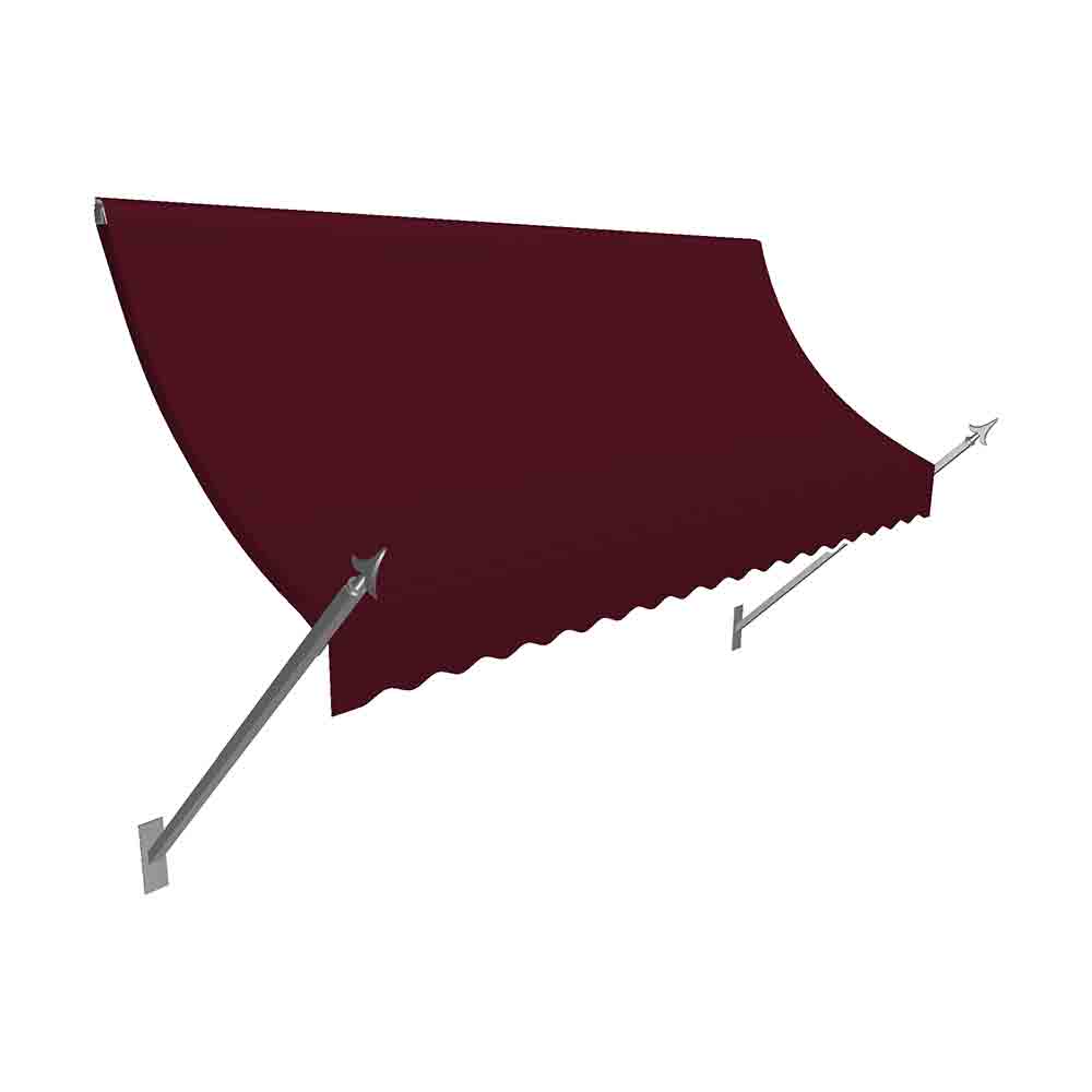 NO21-US-4B 4.38 ft. New Orleans Awning, Burgundy - 31 x 16 in -  Awntech