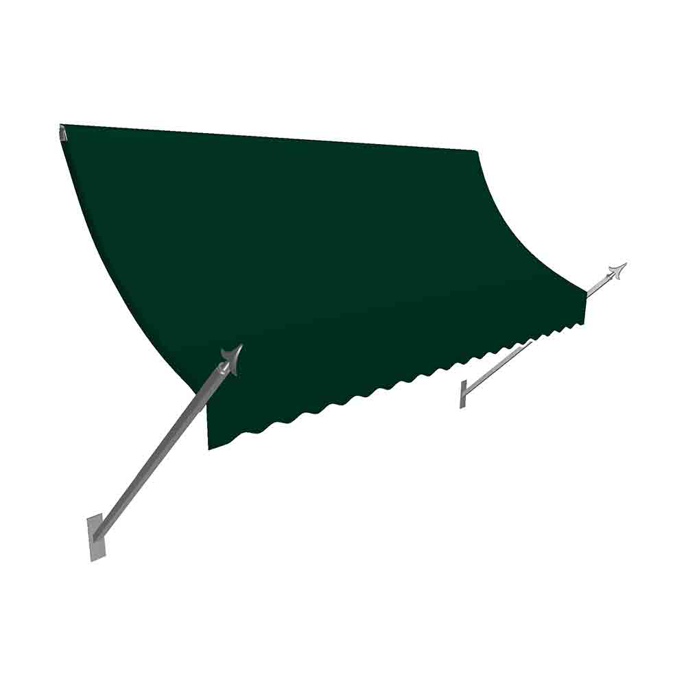 NO21-US-4F 4.38 ft. New Orleans Awning, Forest Green - 31 x 16 in -  Awntech