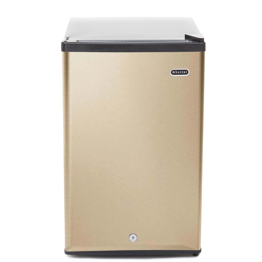 Picture of Whynter CUF-210SSG 2.1 cu.ft. Energy Star Upright Freezer with Lock in Rose Gold