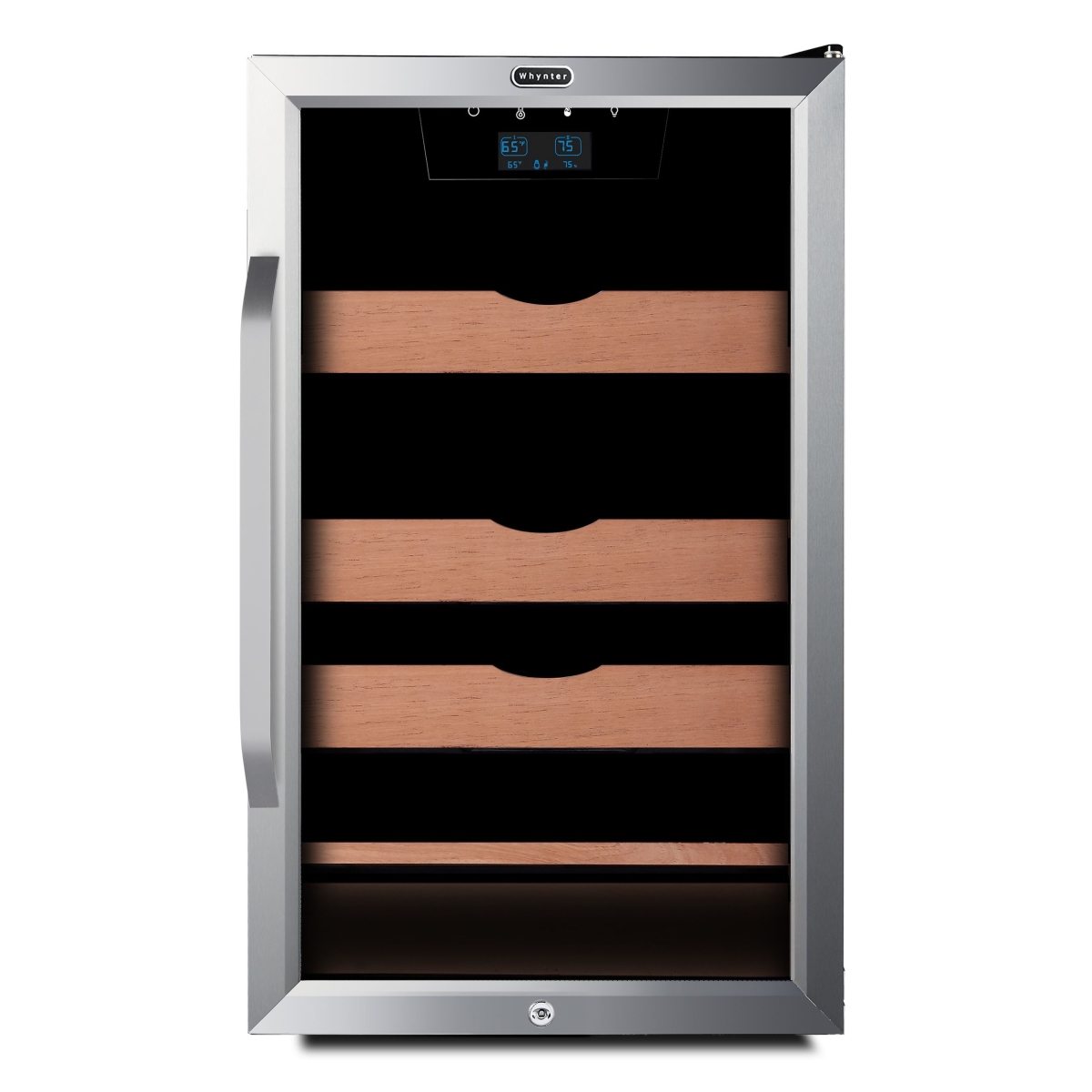 Whynter  4.2 cu.ft. Cigar Cabinet Cooler, Humidor with Humidity Temperature Control & Spanish Cedar Shelves