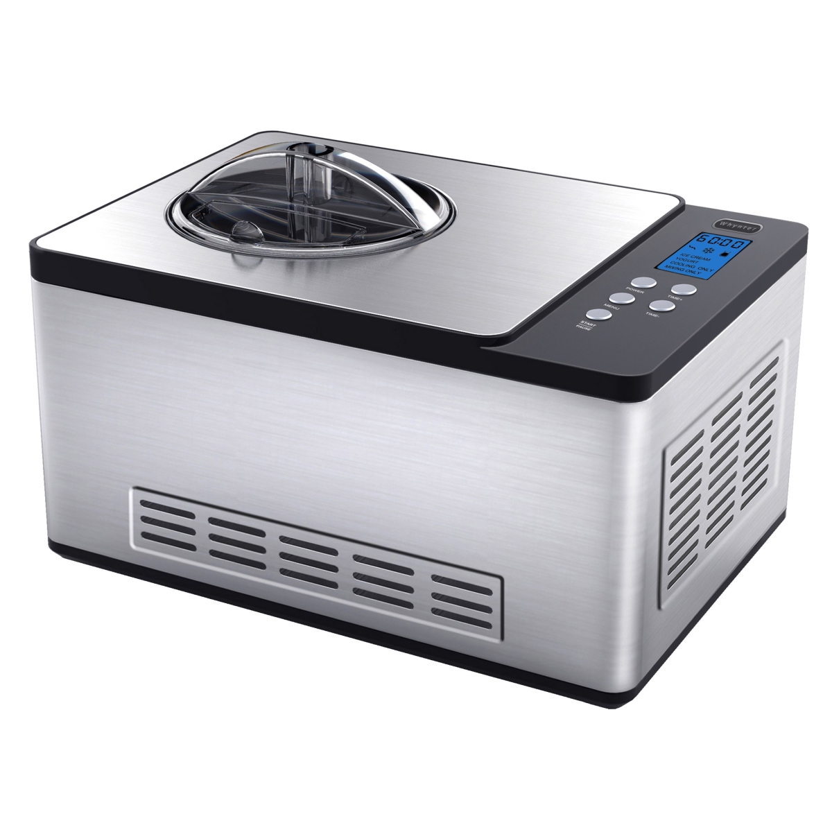 Picture of Whynter ICM-220SSY 2 qt. Ice Cream Maker Stainless Steel Bowl & Yogurt Function in Stainess Steel