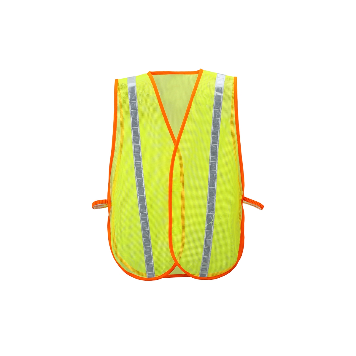 8028A Mesh Vest with Trim & Stripe, Lime