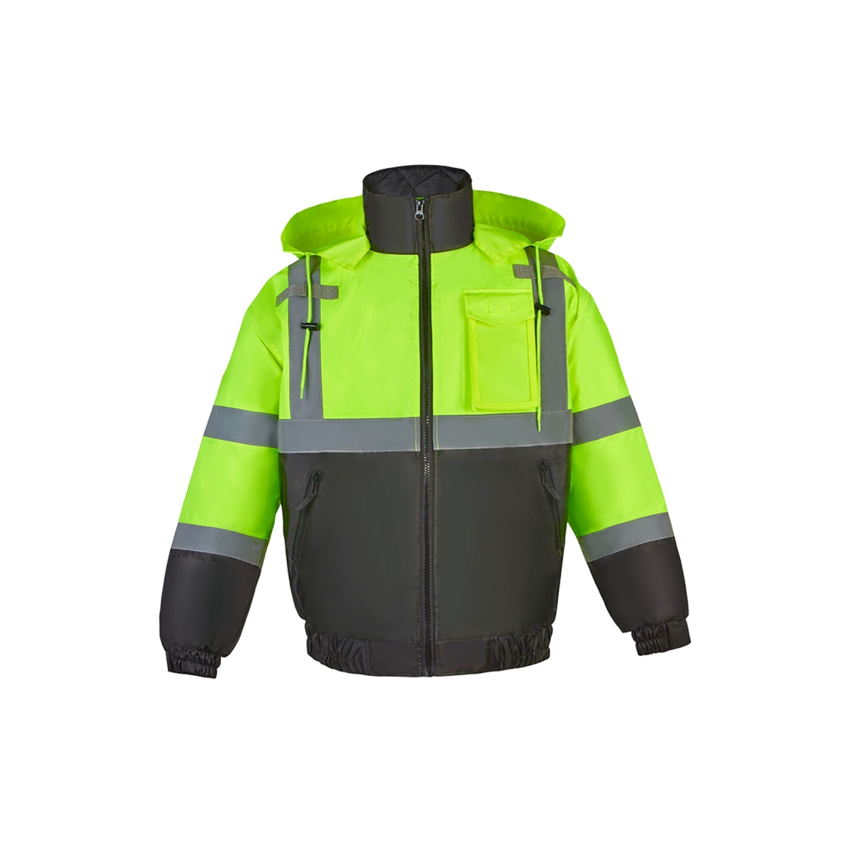 Hi-Viz Class 3 Light Weight Bomber Jacket, Lime - 5XL