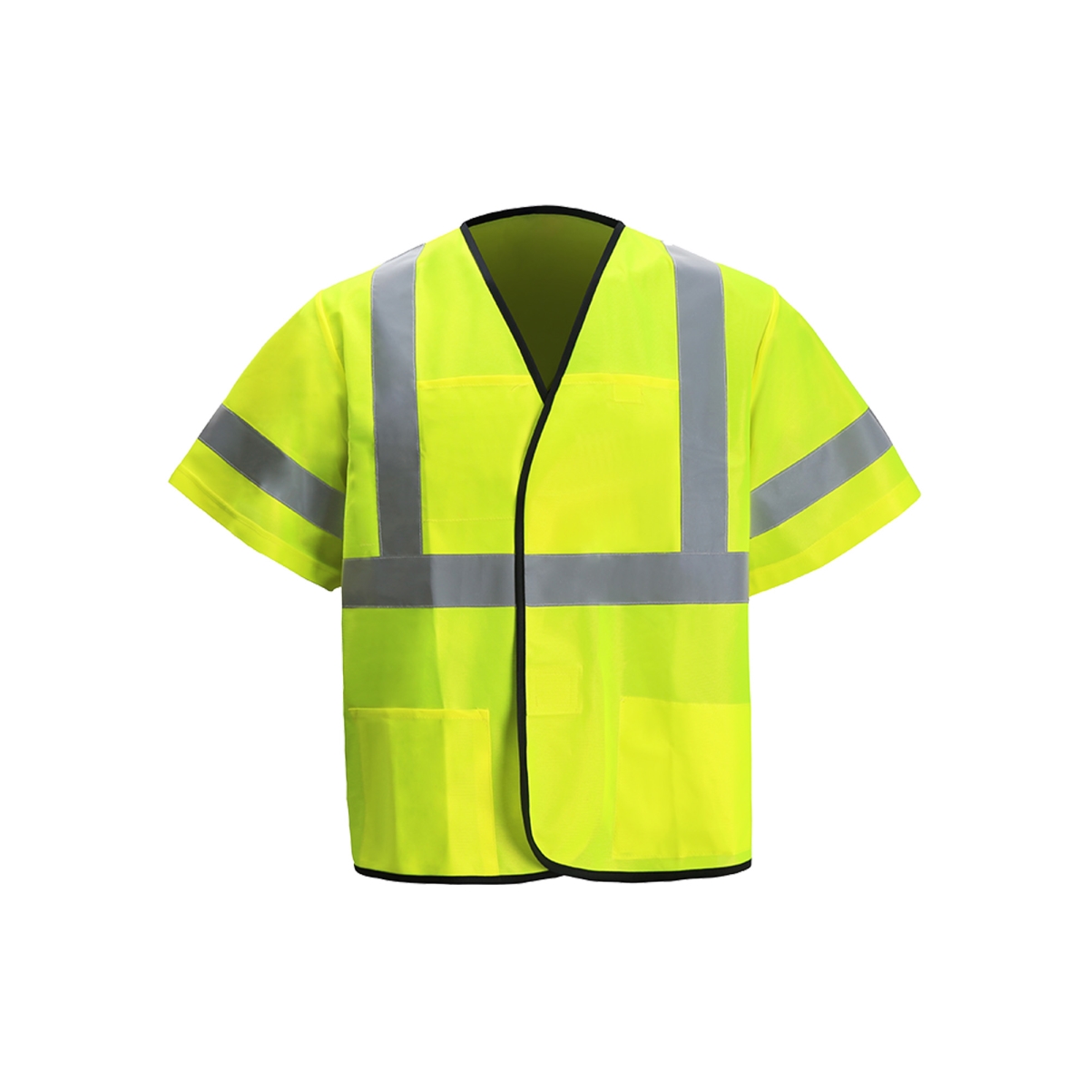 EN533C-3 L-XL Class 3 Light Weight Safety Vest, Lime - Large & Extra Large