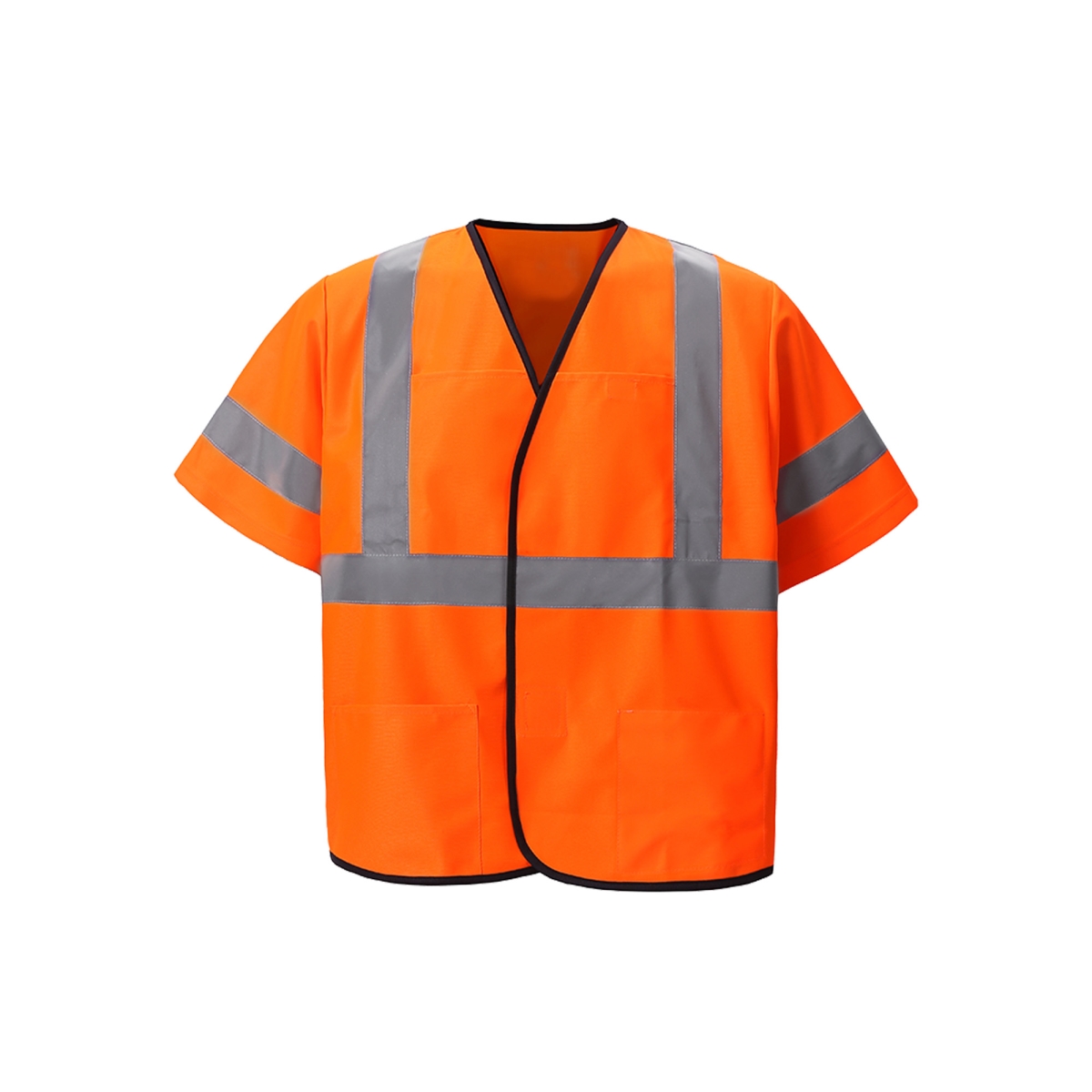 EN333C-3 L-XL Class 3 Light Weight Safety Vest, Orange - Large & Extra Large