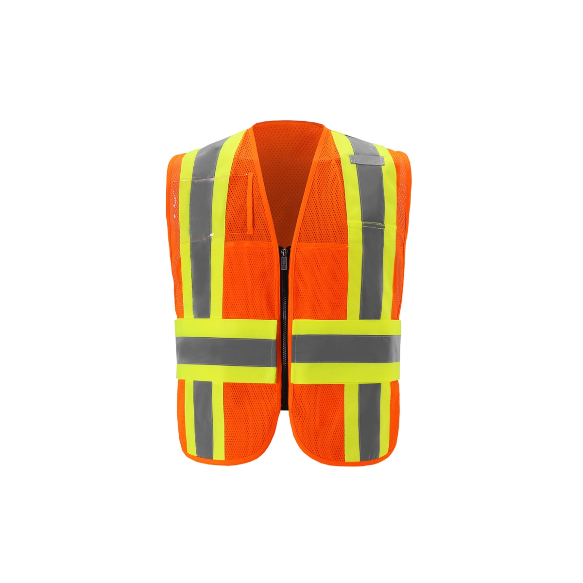 IC113MC-2 RG Class 2 Mesh Contrast Incident Command Vest, Orange - Regular
