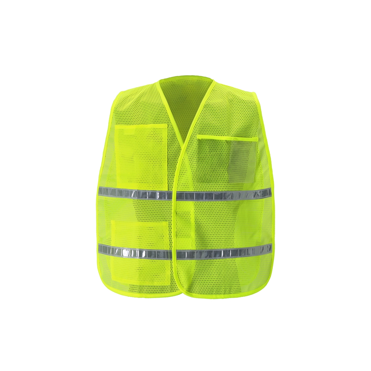 ICM105 RG Mesh Contrast Incident Command Vest, Lime - Regular