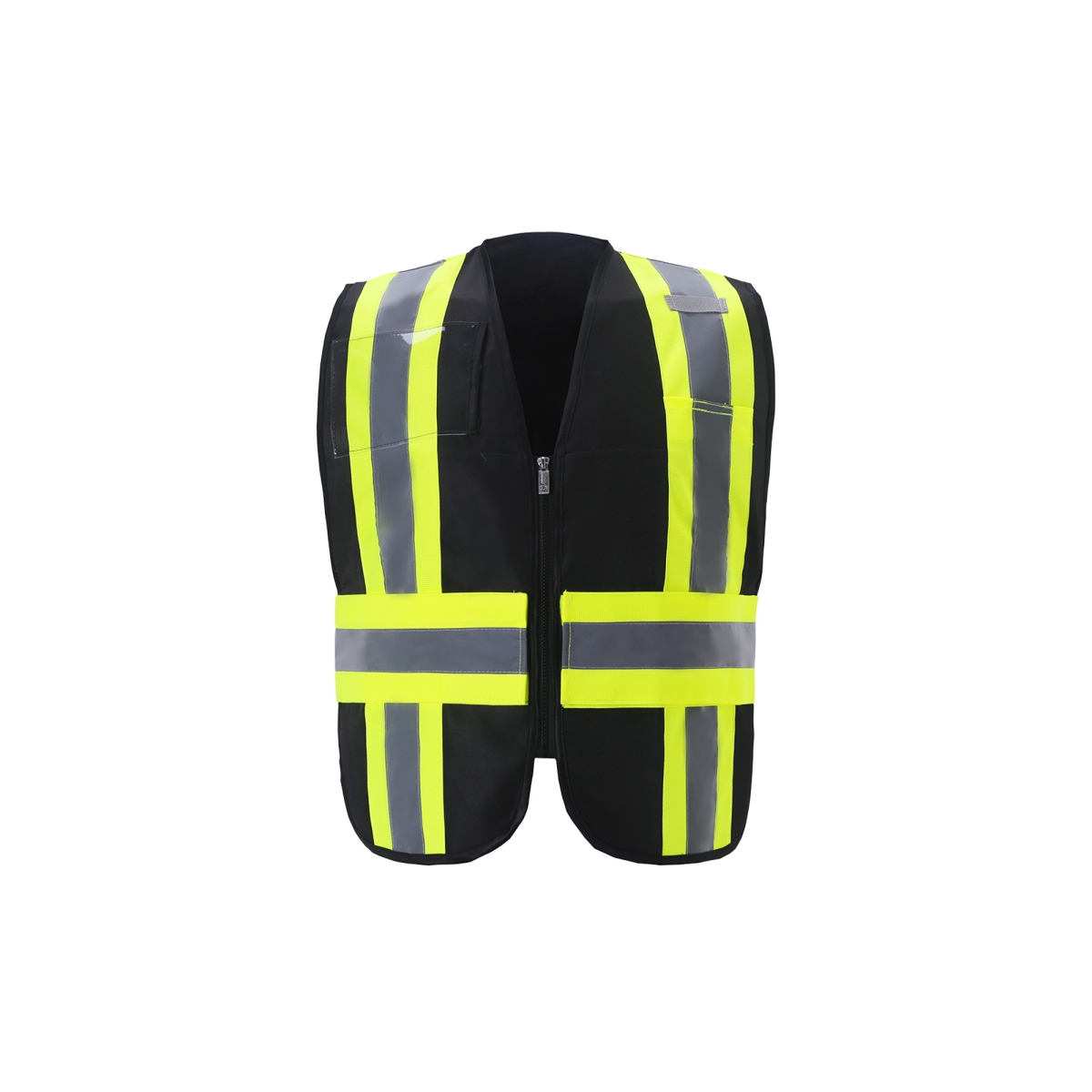 IC110BK RG Contrast Incident Command Vest, Black - Regular