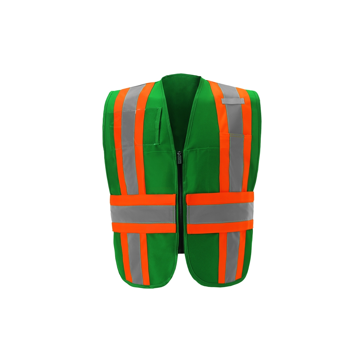 IC110GR RG Contrast Incident Command Vest, Green - Regular
