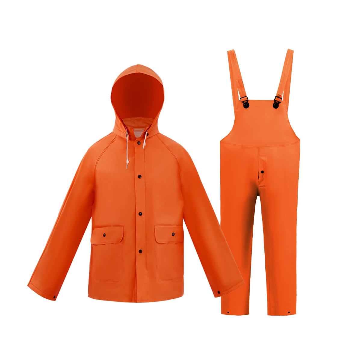 Heavy Weight Rain Suit, Orange - 5XL