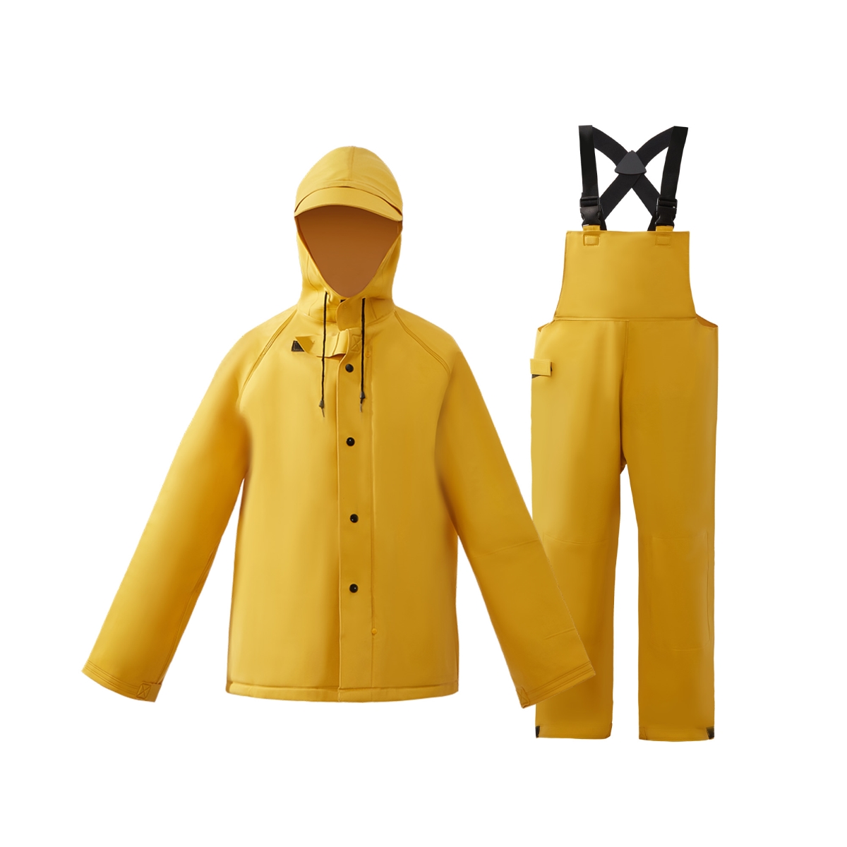 Extra Heavy Weight Rain Suit, Yellow - Medium