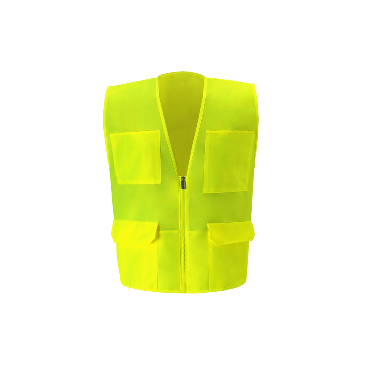 Multi-Pocket Safety Vest, Lime - Large