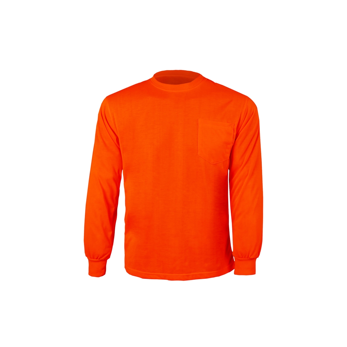 Long Sleeve T-Shirt, Orange - Large