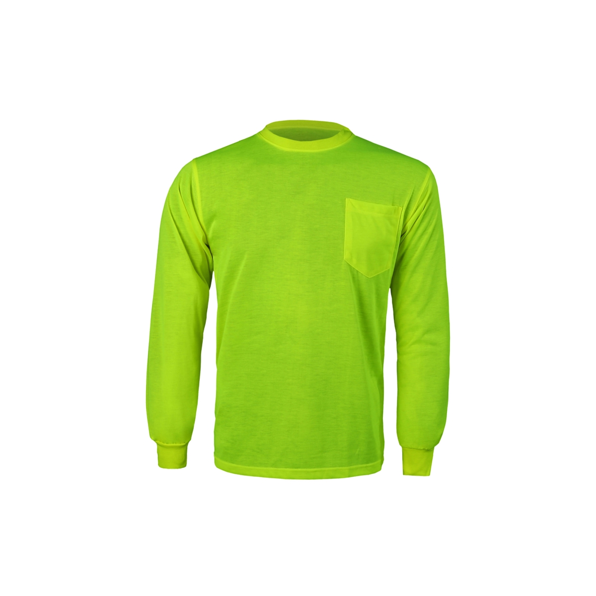 Long Sleeve T-Shirt, Lime - Large