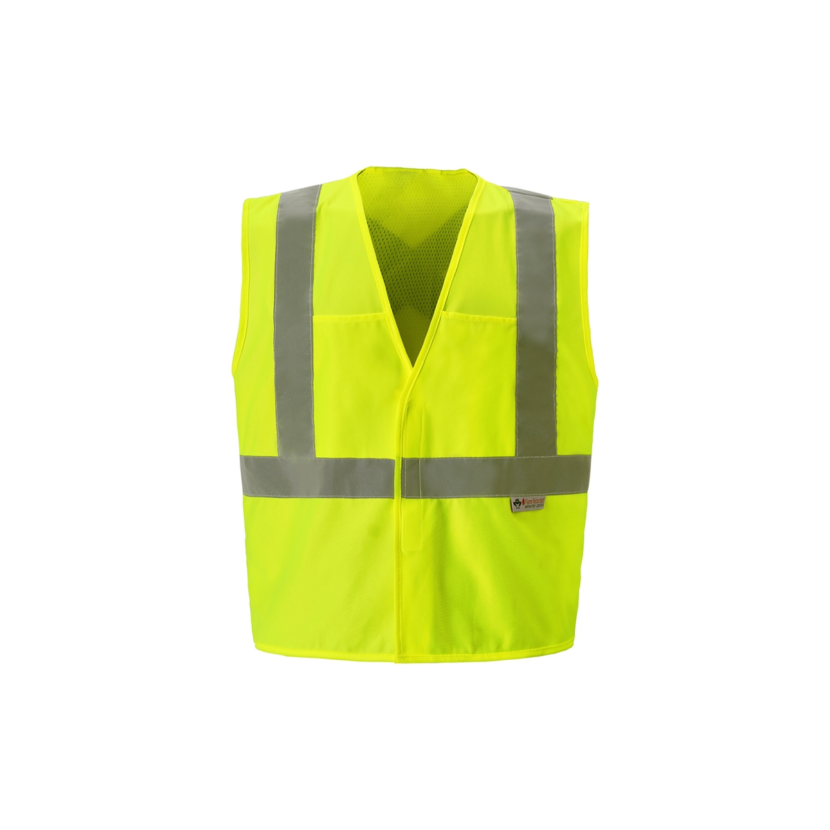 Class 2 Flame Retardant Safety Vest, Lime - Extra Large