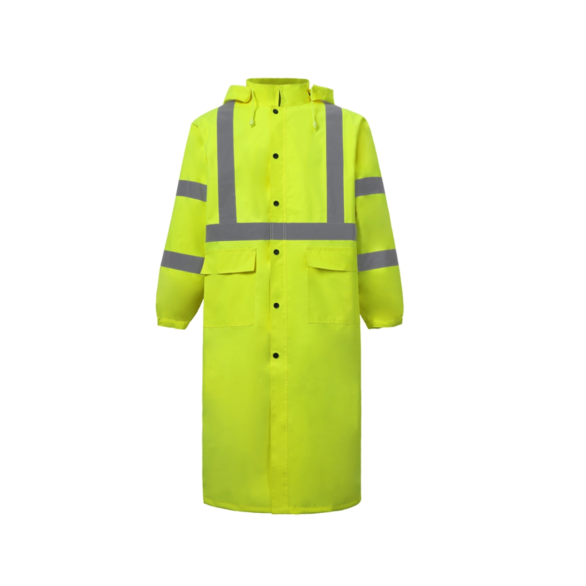 High-Viz Class 3 Rain Coat, Lime - Large