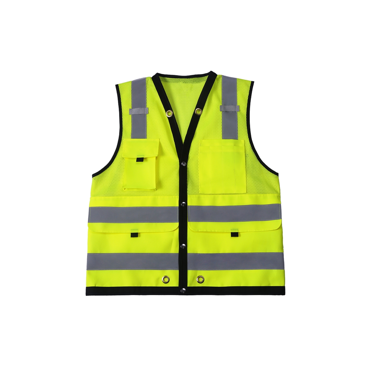 Class 2 High-Viz Surveyors Vest - Lime - Extra Large
