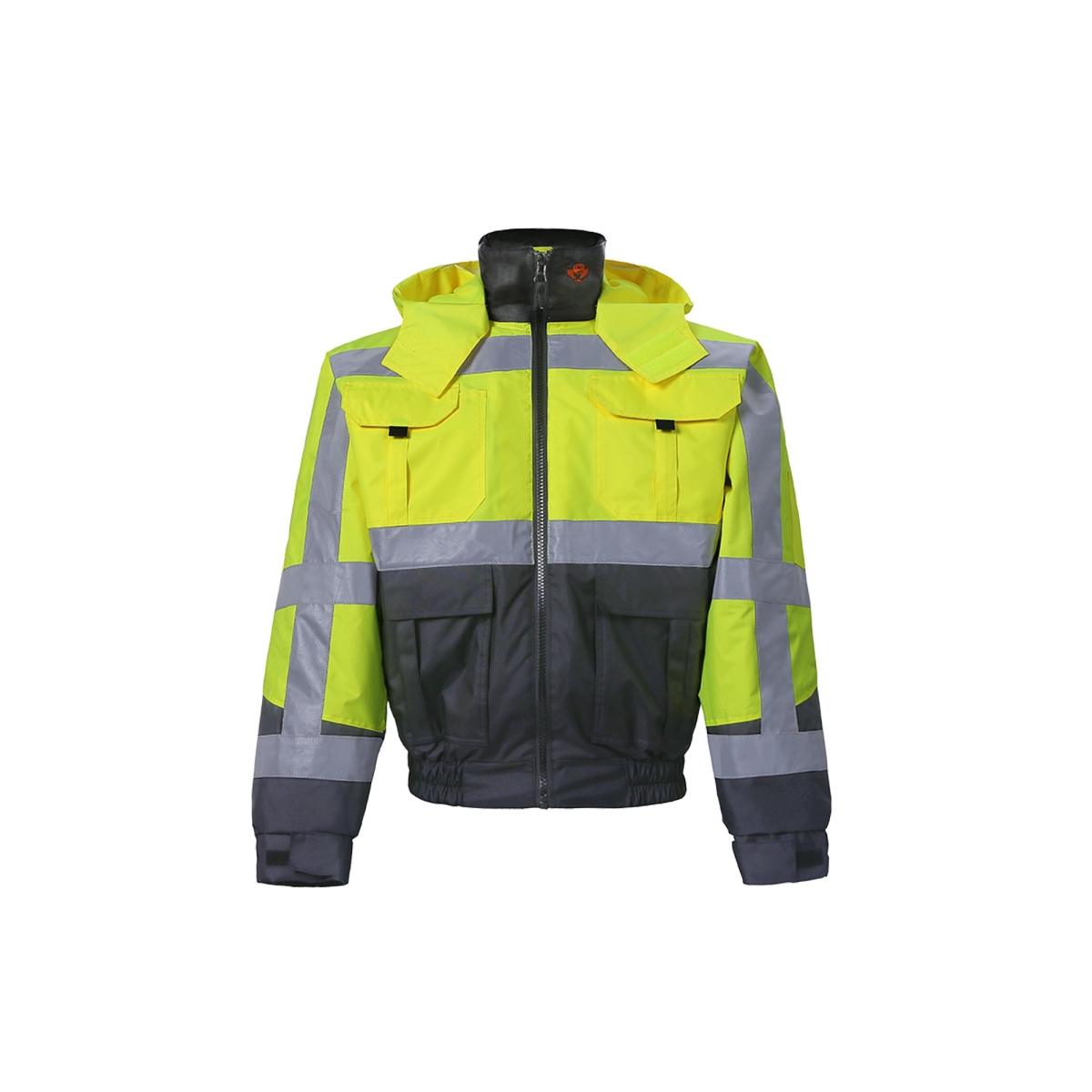 Class 3 High-Viz Jacket with Removable Lining, Lime - Small