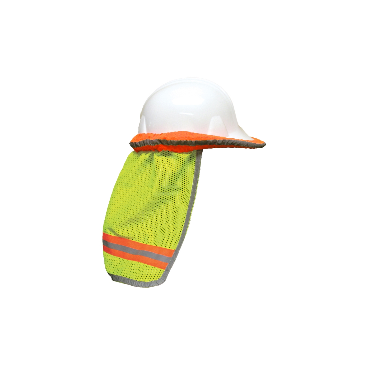 Picture of 2W International HSL-12 High-Viz Hard Hat Neck Shade&#44; Lime Yellow - One Size Fits All