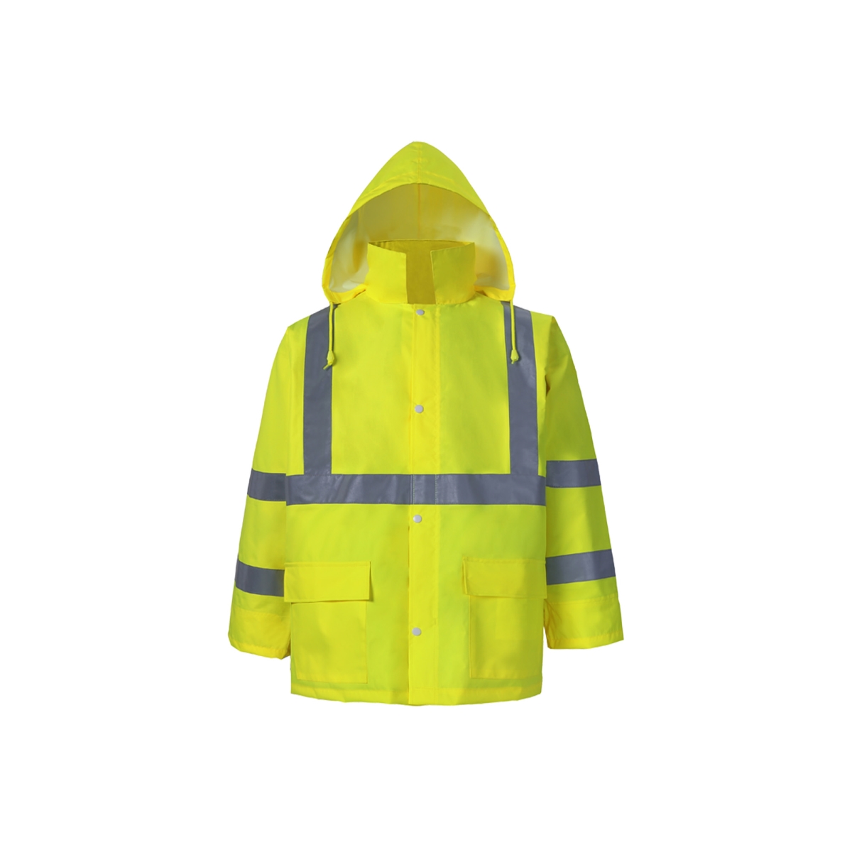 Picture of 2W International 155C-3 L Light Weight High-Viz Class 3 Rain Jacket&#44; Lime - Large