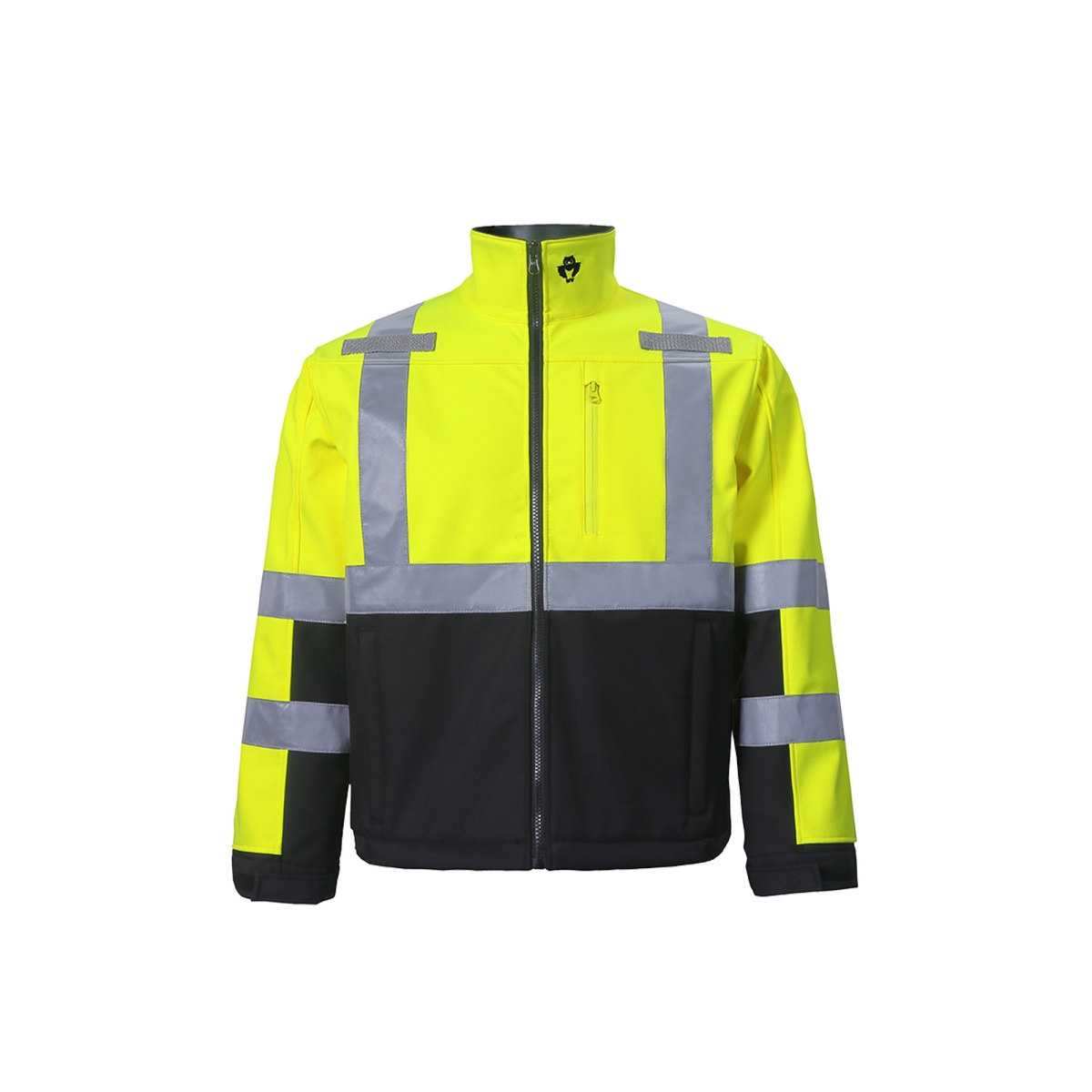 High-Viz Class 3 Softshell Jacket, Lime - Large
