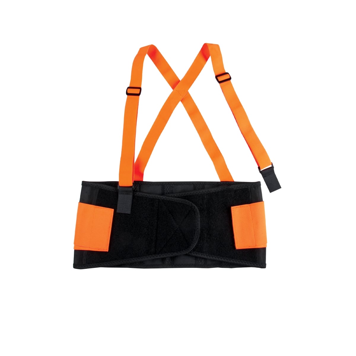 Elastic Back Support Belt, Orange & Black - Large