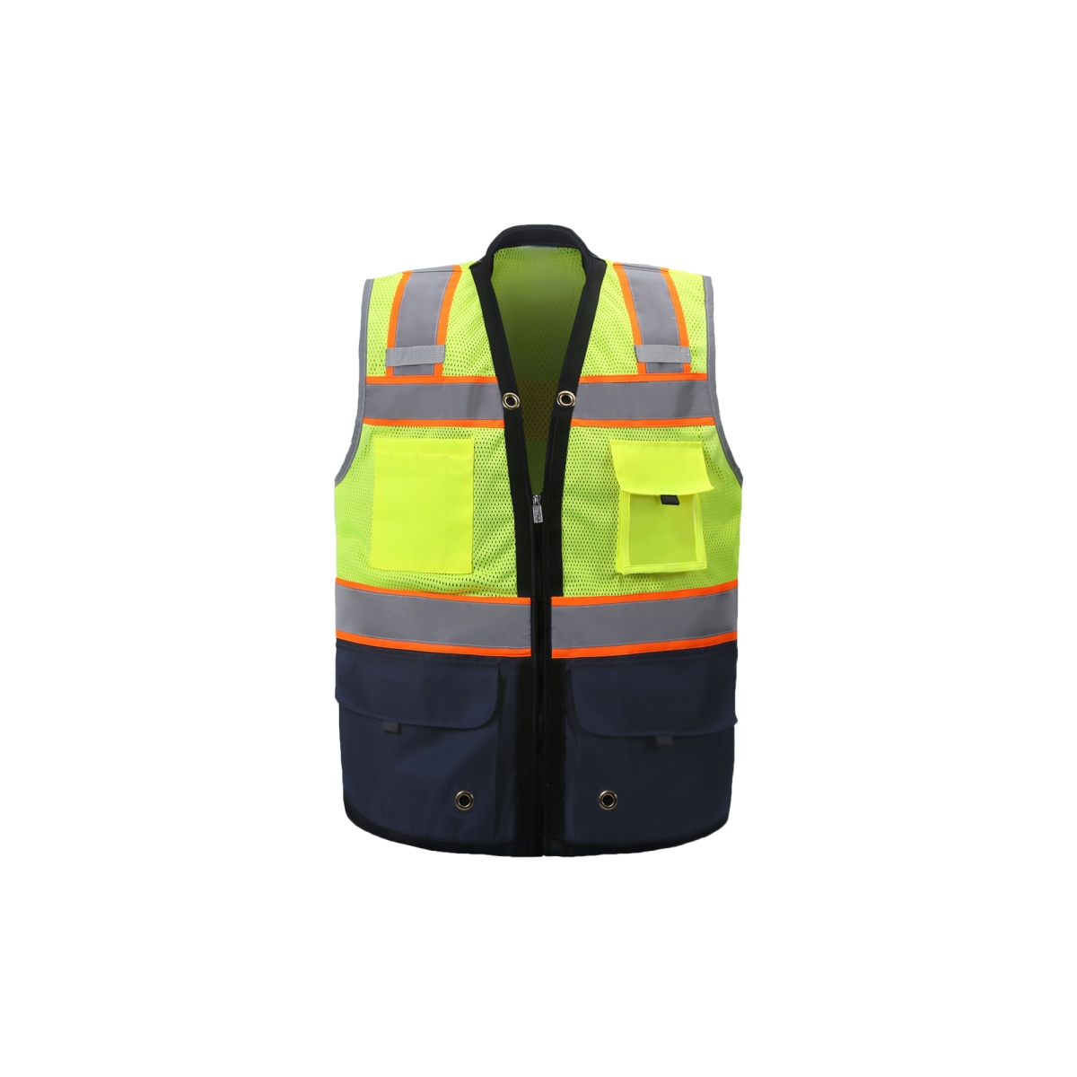 SV544NVC-2 2XL Class 2 Premium Surveyor Vest, Navy Blue - 2XL