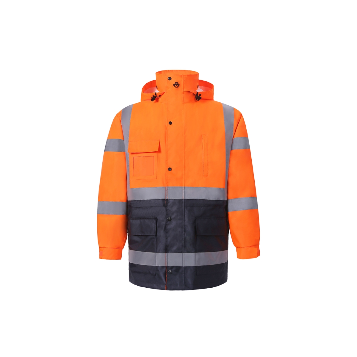 High-Viz Class 3 Rain Parka, Orange - Large