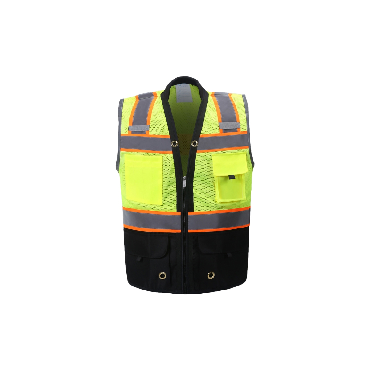 SV544BKC-2 S Class 2 Premium Surveyor Vest, Black - Small