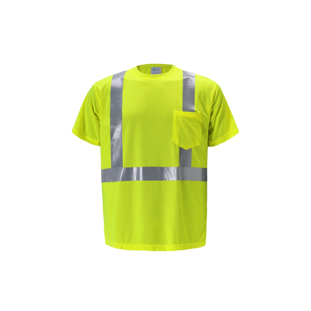 Class 2 High-Viz Short Sleeve Birdseye T-Shirt, Lime - Medium