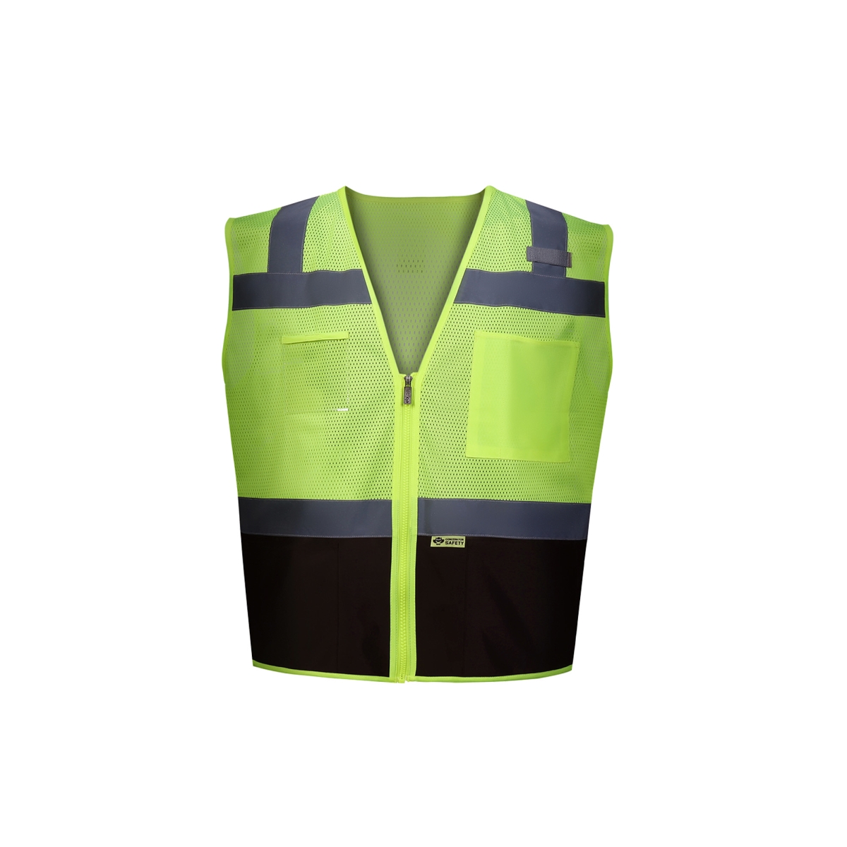 Class 2 Contrast Two Tone Vest, Black - Small