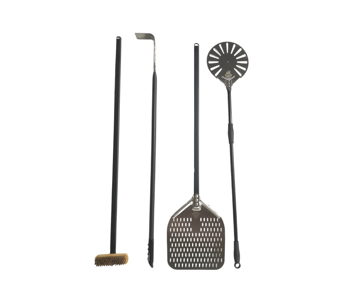 WKPA-01 12 x 8 x 16 in. Mini Wood Fired Pizza Oven Utensil Kit - 4 Piece -  WPPO