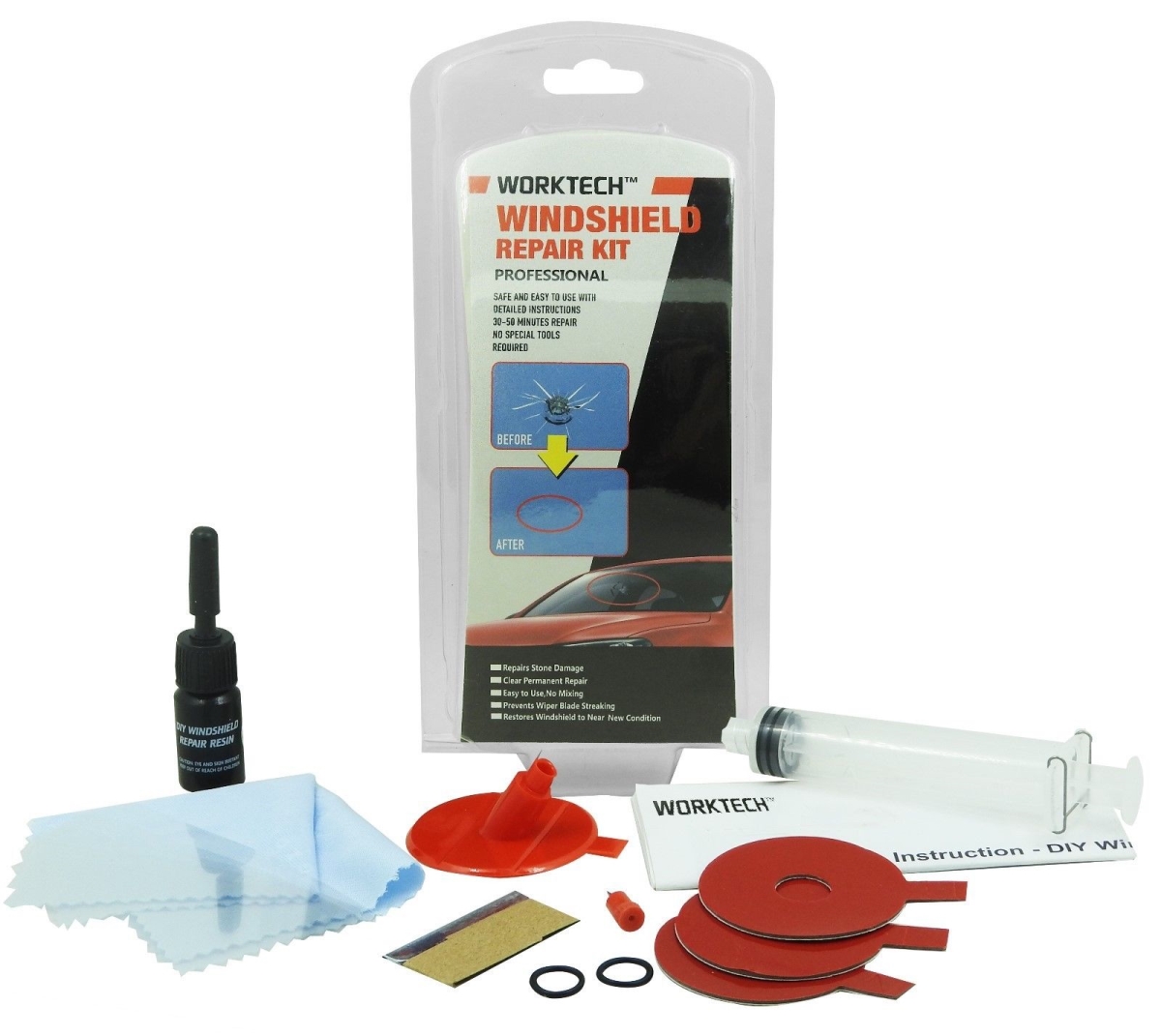 WJB Industrial Technologies WT220 Professional Strength Windshield Repair Kit