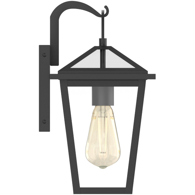 E10052-001 13 in. Woodbridge in 1-Light Finish Outdoor Wall Scone Lamp, Black -  Worldwide Lighting