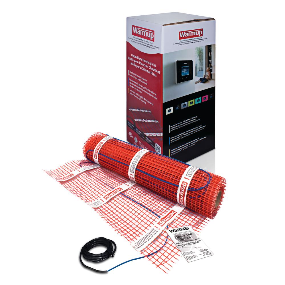 55 ft. x 20 in. 120V Heated Floor Mat - 90 sq. ft.